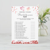 Brautparty Card für Bräune & Bräutigam Ankündigung (Stehend Vorderseite)