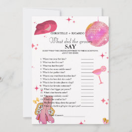 Brautparty Card für Bräune & Bräutigam Ankündigung