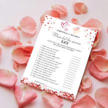 Brautparty Card für Bräune & Bräutigam