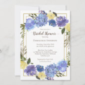 Brautparty Carolina Classic Blauer Bläschen Einladung (Vorderseite)