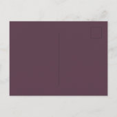 Brautparty Cassis botanische Skripteinladung Postkarte (Rückseite)