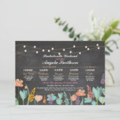 Brautparty Chalk Florenz Programm (Stehend Vorderseite)