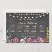 Brautparty Chalk Korallenriff Einladung (Vorderseite)