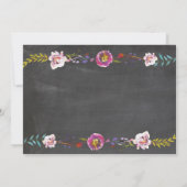 Brautparty Chalk Korallenriff Einladung (Rückseite)