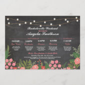 Brautparty Chalk Korallenriff Programm (Vorderseite)