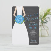 Brautparty Chalkboard Bride Einladungen (Stehend Vorderseite)