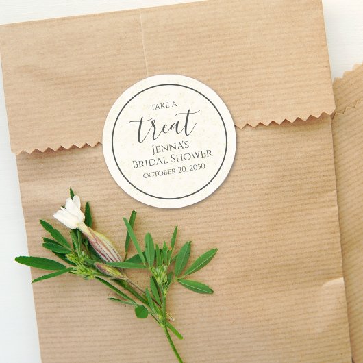 Brautparty Champagne Calligraphy Runder Aufkleber