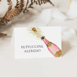 Brautparty Champagne Themenbuffet Verpflegungskart Begleitkarte