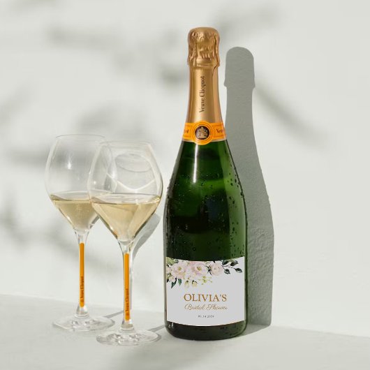 Brautparty Champagner Label Frische Weinkultur Schaumweinetikett