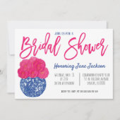 Brautparty Chinoiserie Chic Einladung (Vorderseite)