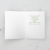 Brautparty Church Religious Dankeskarte (Innenseite)