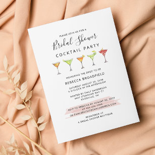 Brautparty Cocktail Party Einladung