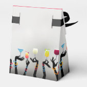 Brautparty Cocktail Party Geschenkschachtel (Rückseite)