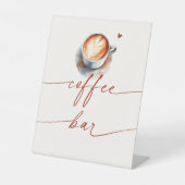 Brautparty Coffee Bar Sockelschild (Vorderseite)