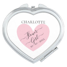 Brautparty Compact Mirror Flower Girl