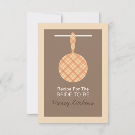 Brautparty Cooking Theme Custom Rezept Cards (Vorderseite)