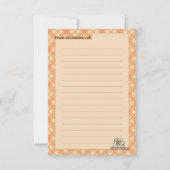 Brautparty Cooking Theme Custom Rezept Cards (Rückseite)