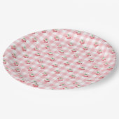 Brautparty Coquette Cherry Pappteller (Schrägansicht)