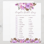 Brautparty Couples Bible Quiz (Vorne/Hinten)