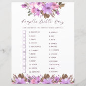 Brautparty Couples Bible Quiz (Vorderseite)