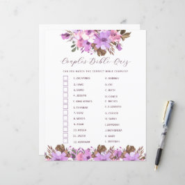 Brautparty Couples Bible Quiz