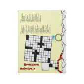 Brautparty Crossword Game Book (11x11 Grid) Notizblock (Rotiert)