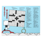 Brautparty Crossword Game Book (13x13 Grid) Notizblock (Vorderseite)