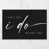 Brautparty Custom Mini Sparkling Weinflasche Labra Schaumweinetikett (Einzelnes Label)