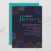 Brautparty Dahlias Einladung (Vorne/Hinten)