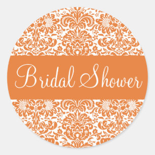 Brautparty Damask Envelope Aufkleber Siegel