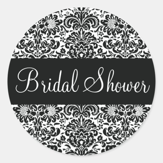 Brautparty Damask Envelope Aufkleber Siegel (Vorderseite)