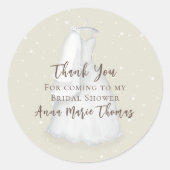 Brautparty Danke, dass du nach Maß gezogen bist Runder Aufkleber (Vorderseite)