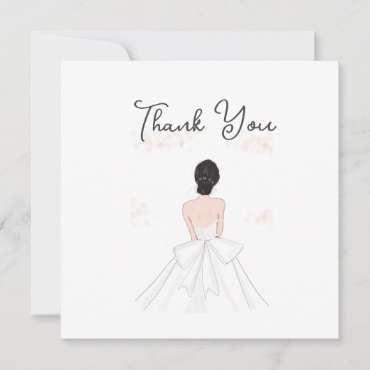 Brautparty, danke Karte (Vorderseite)