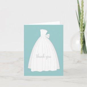 Brautparty danken Ihnen Karten {aquamarines Blau}