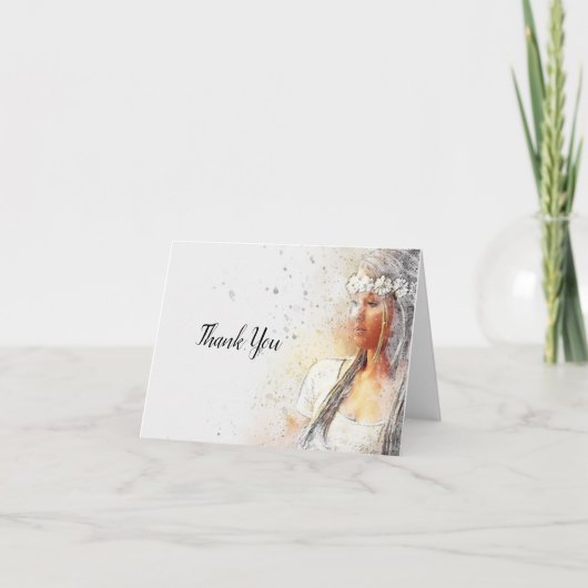 Brautparty Dankeschön an Bride Dankeskarte (Vorderseite)