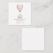 Brautparty Dankeschön an die Karte Blush Bloral (Vorne/Hinten)