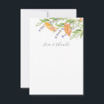 Brautparty Dankeschön Karten Botanische Florals<br><div class="desc">Mit diesem Brautparty bedanken wir uns sehr für Ihre Hochzeitsfeier. Diese botanisch-inspirierten Karten in zarten Aquarellfarben in Orange-, Lavendel- und lila-Tönen ergänzen wunderbar ein Hochzeitsthema im Freien oder in der Wildblume. Anpassen mit den Vorlagenfeldern mit eigener Formulierung oder mit 'Liebe und Dank' einfach behalten werden. Eine zeitlose Wahl für diejenigen,...</div>