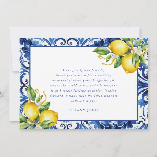 Brautparty Dankeskarte (Rückseite)