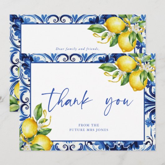 Brautparty Dankeskarte (Vorne/Hinten)