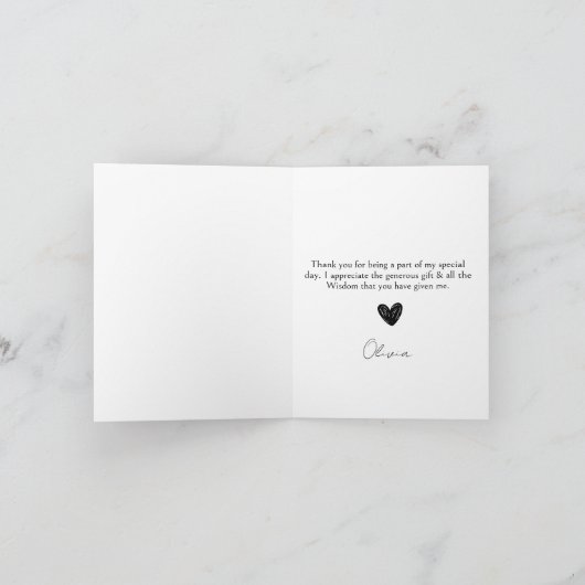 Brautparty Dankeskarte (Innenseite)