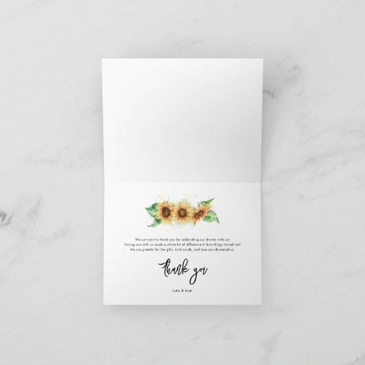 Brautparty Dankeskarte (Innenseite)