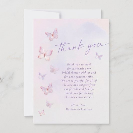 Brautparty Dankeskarte (Vorderseite)