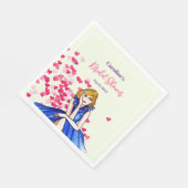 Brautparty Dark Royal Blue Cocktail Gown Serviette (Ecke)