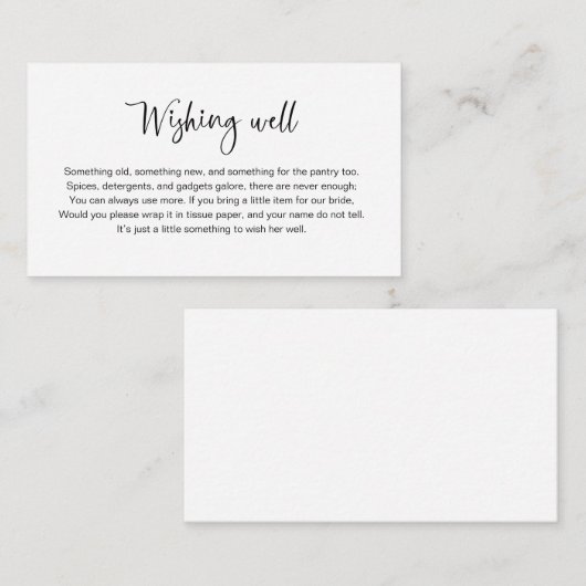 Brautparty, das gut einsetzen möchte begleitkarte (Vorne/Hinten)