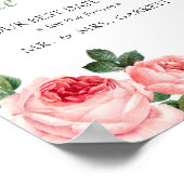 Brautparty Datum Nacht JAR Sign Blushing Pink Ro Poster (Ecke)