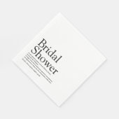 Brautparty Definition Moderner Spaß Serviette (Ecke)