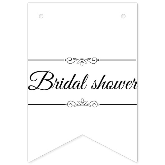 Brautparty-Dekorationsbündel Wimpelkette (Zweite Fahne)