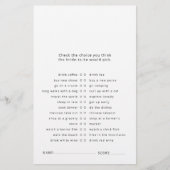 Brautparty der Aquarellfarben-Wildblume (Vorderseite)