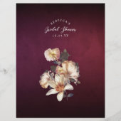 Brautparty der Blumenbrille Herbst (Rückseite)