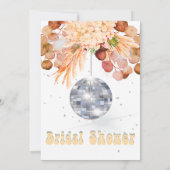 Brautparty der Blumendisko Einladung (Rückseite)